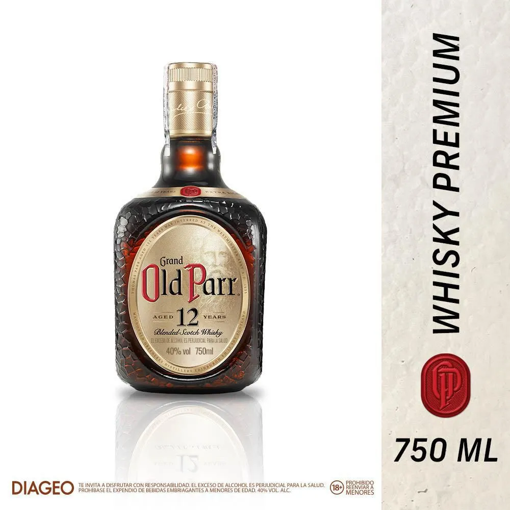 Whisky Old Parr 12 Años Botella 750 ml