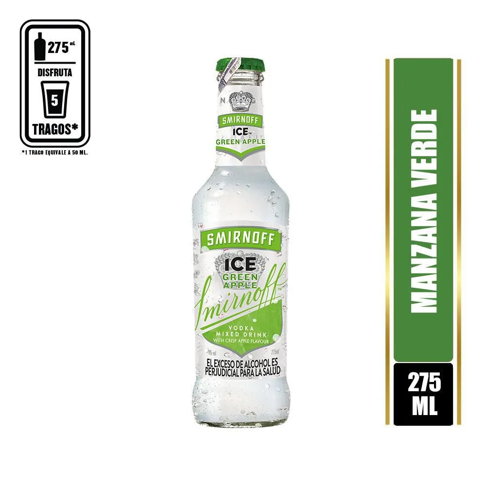 Cerveza Smirnoff Apple Botella 275 ml
