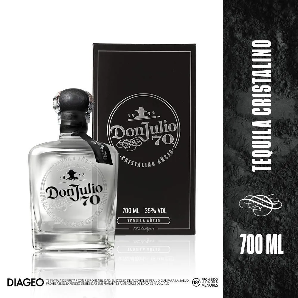 Tequila Don Julio 70 Cristalino 700 ml